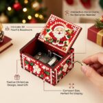 Christmas Stocking Christmas Hand-Crank Music Box - Image 4