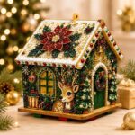 3D Christmas House Diamond Painting Kit – Reindeer