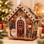 3D Christmas House Diamond Painting Kit – Santa Claus