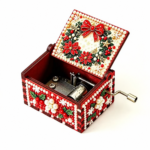 Christmas Wreath Christmas Hand-Crank Music Box