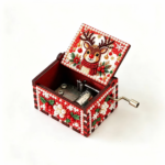 Christmas Reindeer Christmas Hand-Crank Music Box