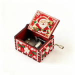 Santa Claus Christmas Hand-Crank Music Box